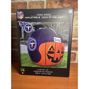 Tennessee Football Titans Inflatable Jack-O'-Helmet Halloween Decoration 4 Foot